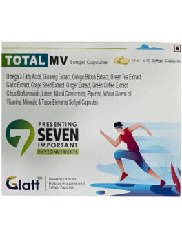 TOTAL MV Softgel Capsules | 7 Powerful Phytonutrients for Immune Defense ( Pack of 10x1x10 Softgel)